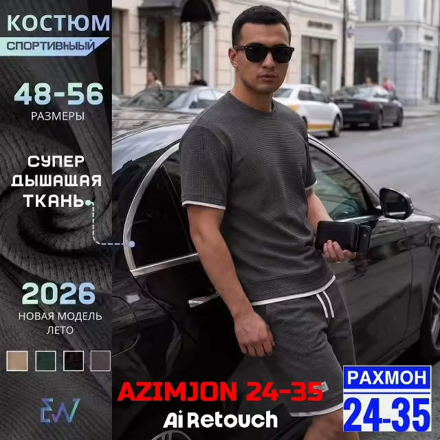 Спортивные стильные мужские костюмы