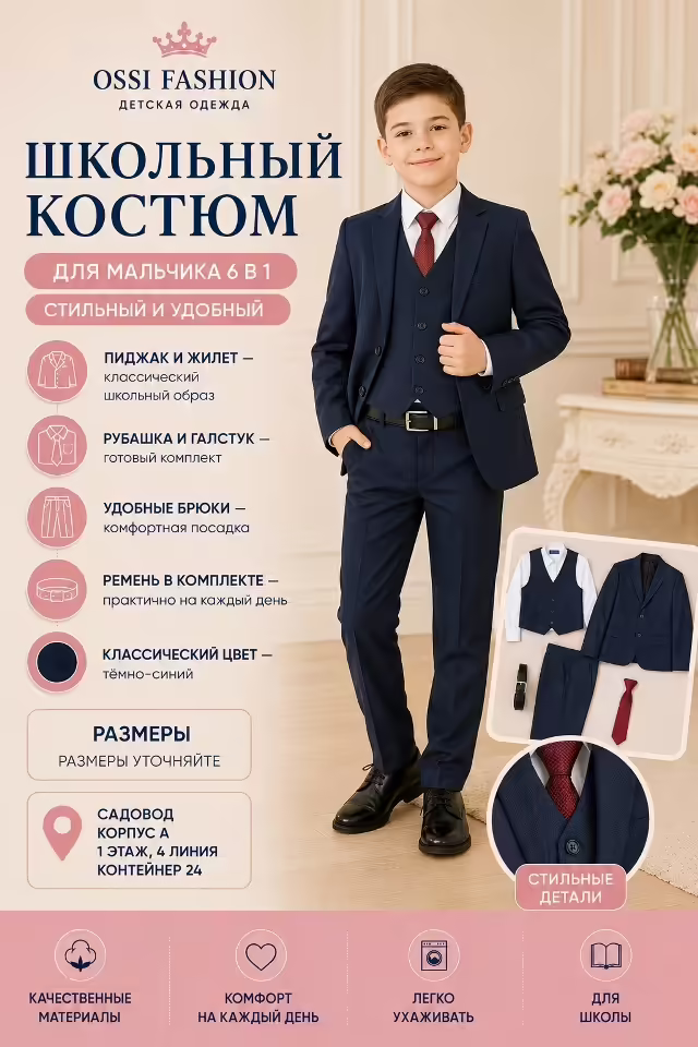 Детские костюмы 6 в 1