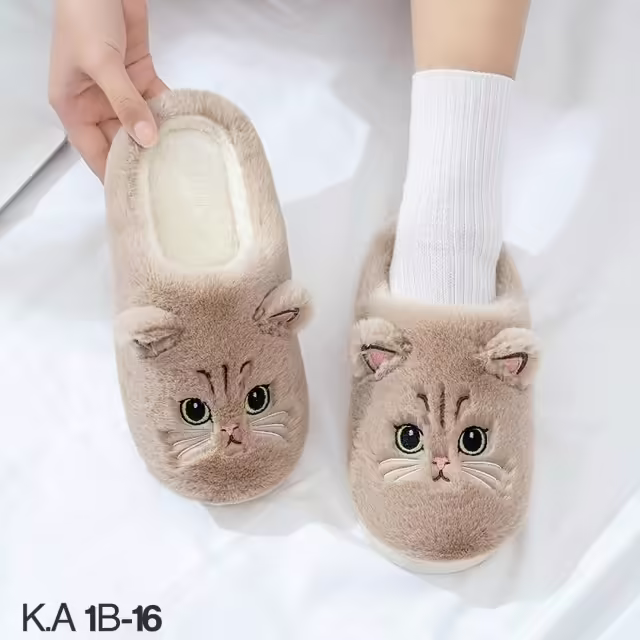 Женские тапочки с мехом