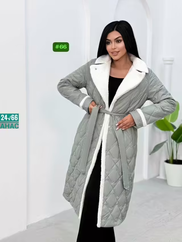 Нежные длинные женские куртки