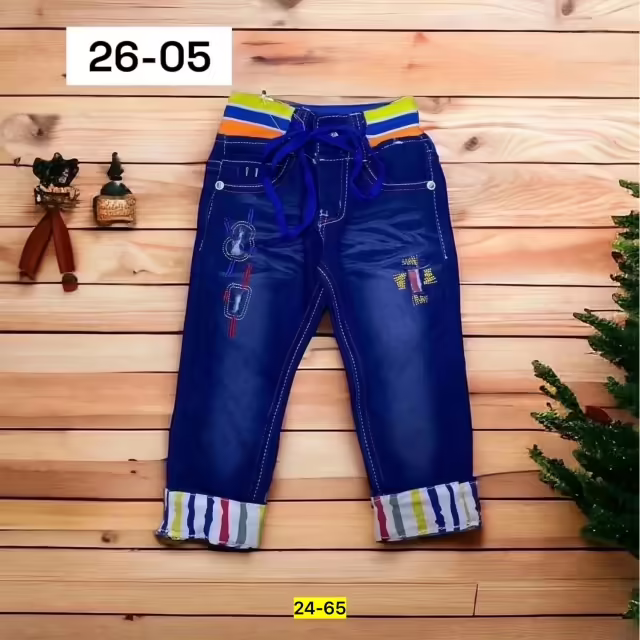 Хлопковые детские джинсы