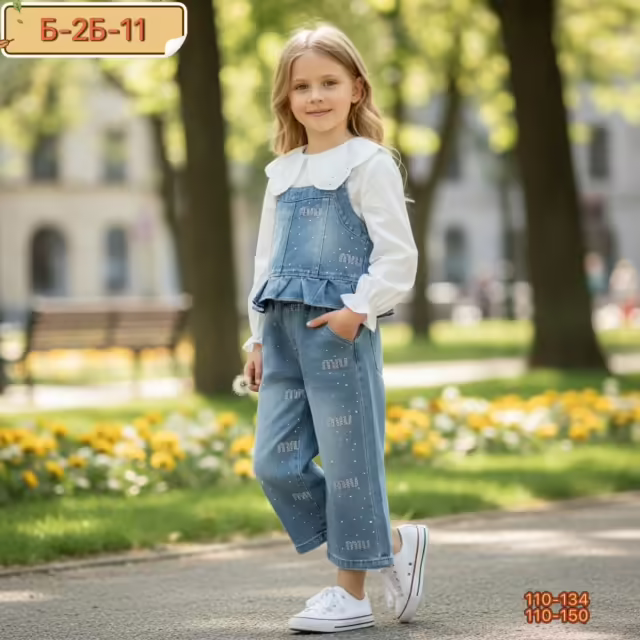 Джинсовые детские костюмы