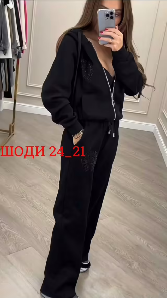 Женские костюмы двойки на флисе с начёсом. фото 2