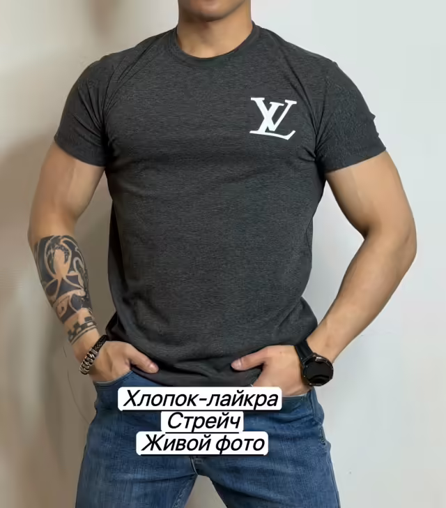 Хлопковые мужские футболки. фото 3