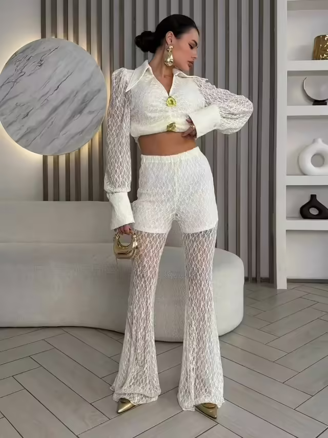 Изысканные ажурные роскошные женские костюмы