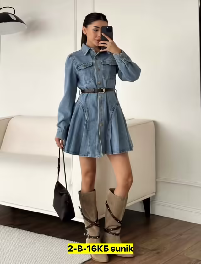 Джинсовые женские платья