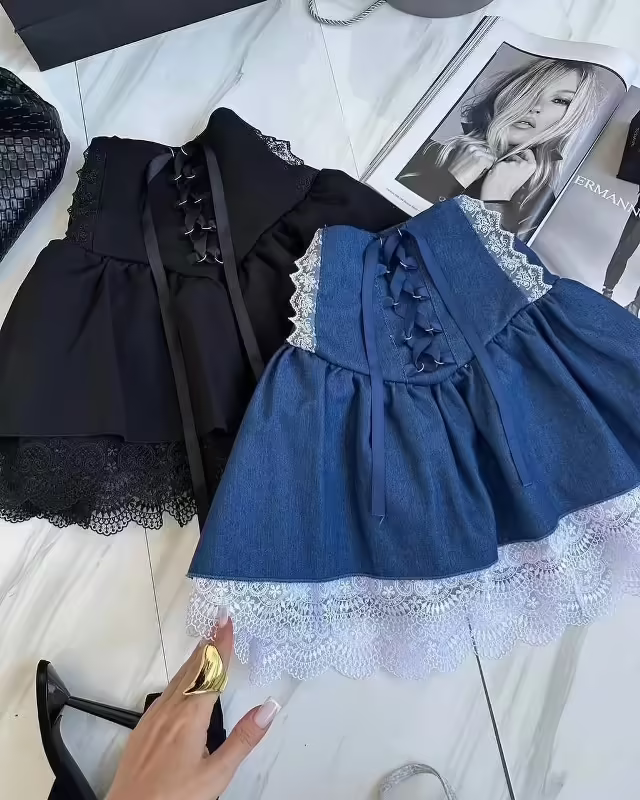 Женские юбки с кружевом