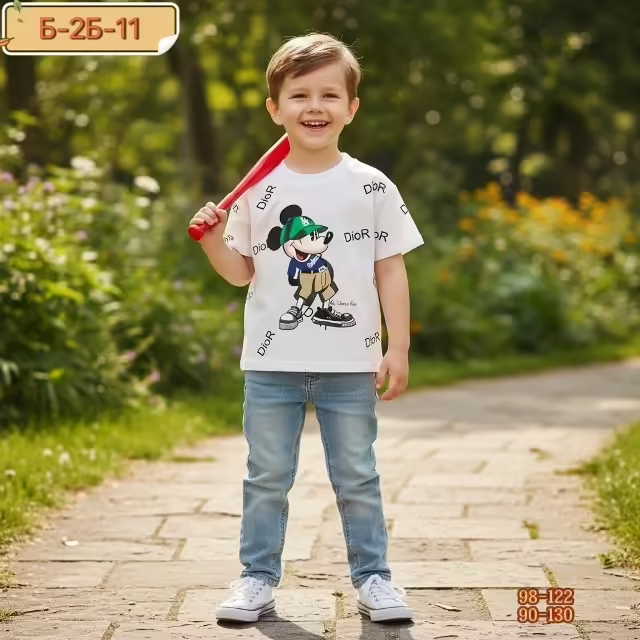 Хлопковые детские футболки. фото 2