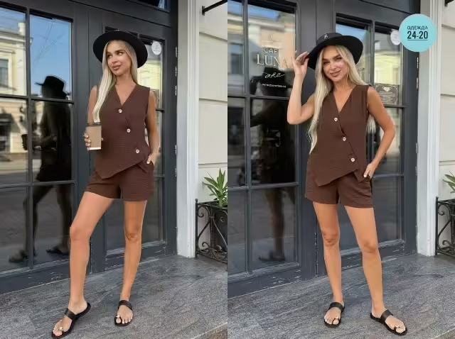 Бомбические удобные женские костюмы двойки. фото 3