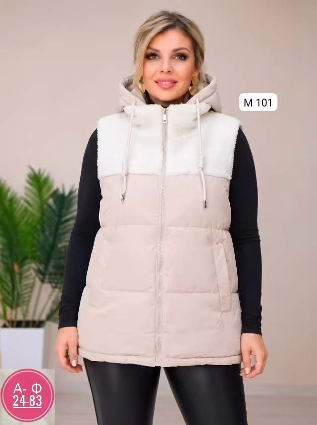 Женские жилетки с капюшоном