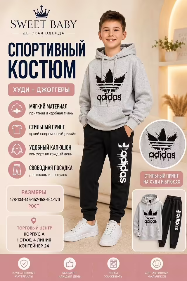 Спортивные детские костюмы для мальчиков. фото 3