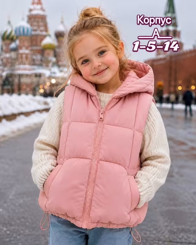 Осенние детские жилетки