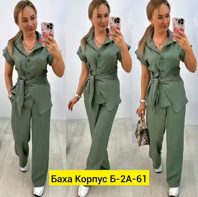 Льняные женские костюмы. фото 2