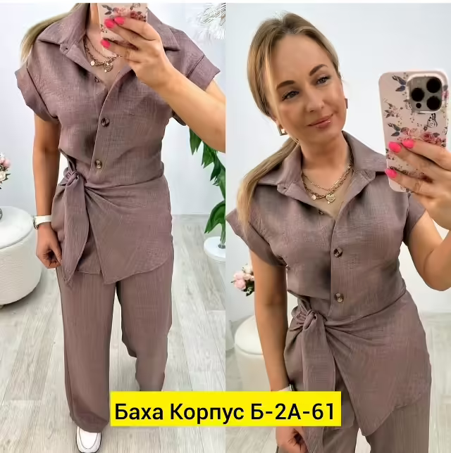 Льняные женские костюмы. фото 3
