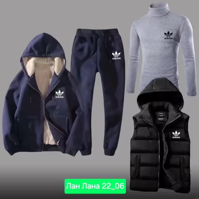 Осенние крутые зимние зимние мужские костюмы с капюшоном