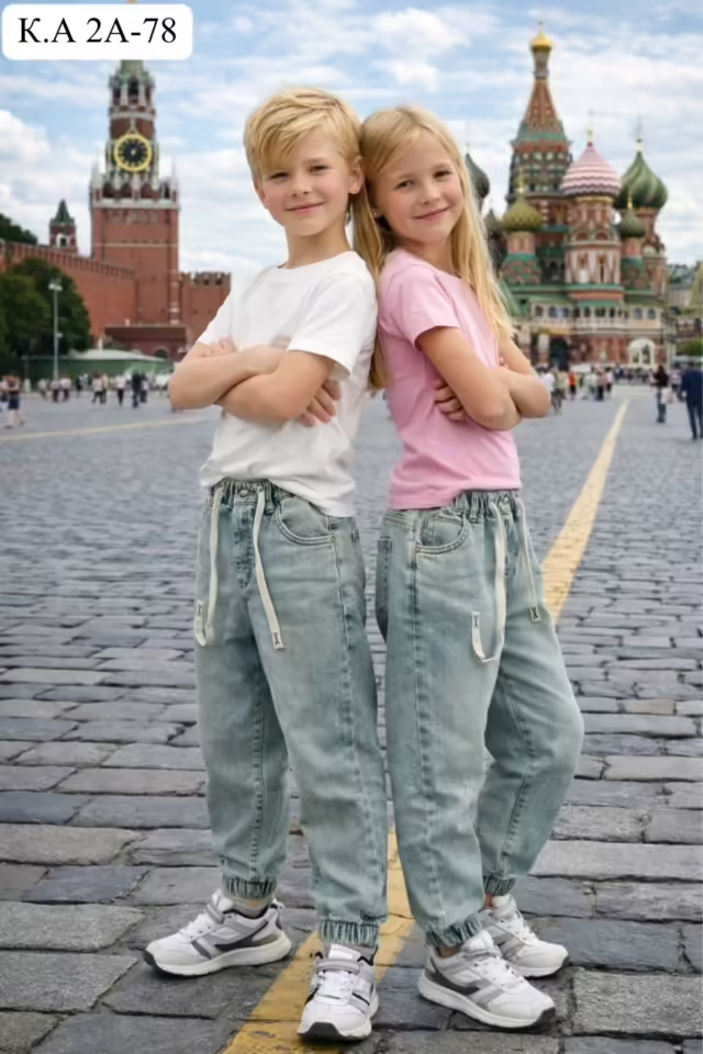 Джинсовые детские джинсы. фото 3