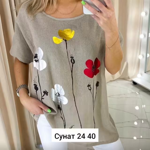 Льняные женские блузки