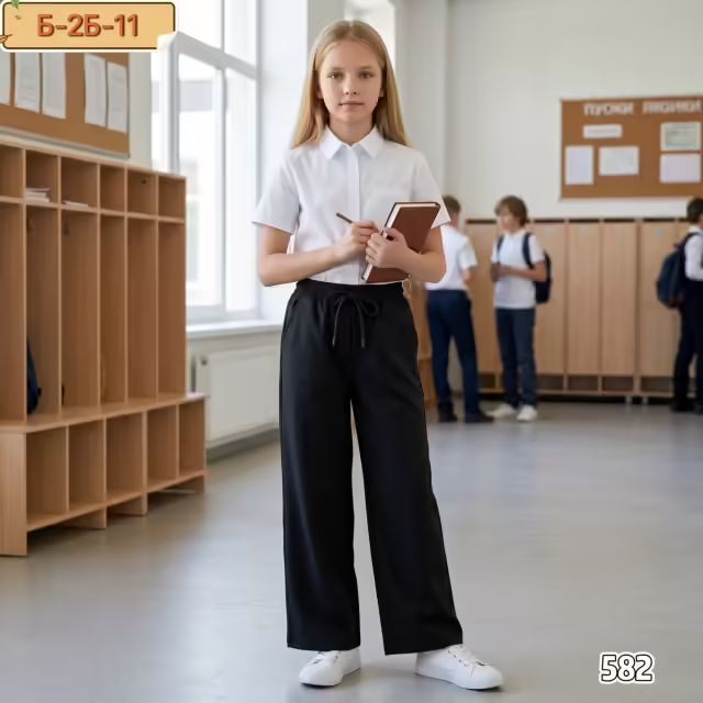 Хлопковые детские брюки. фото 2
