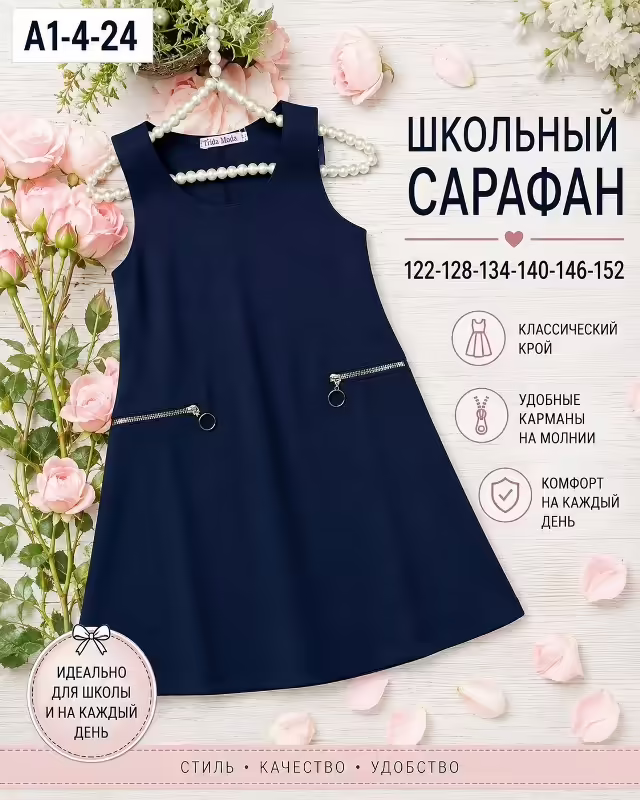 Школьные детские сарафаны. фото 2