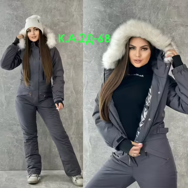 Зимние женские комбинезоны