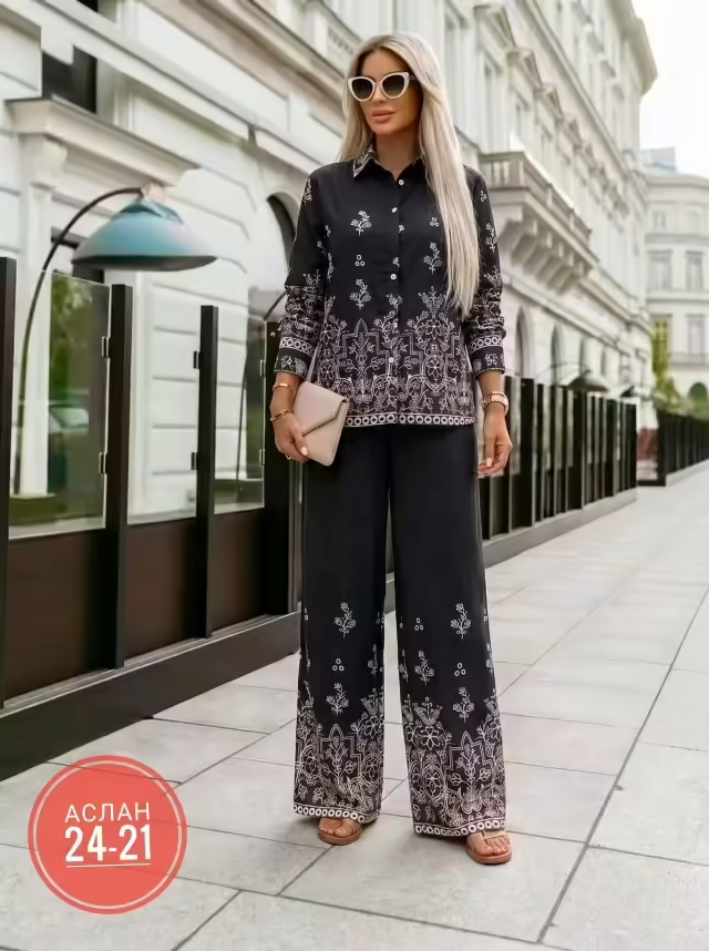 Льняные женские костюмы двойки. фото 3