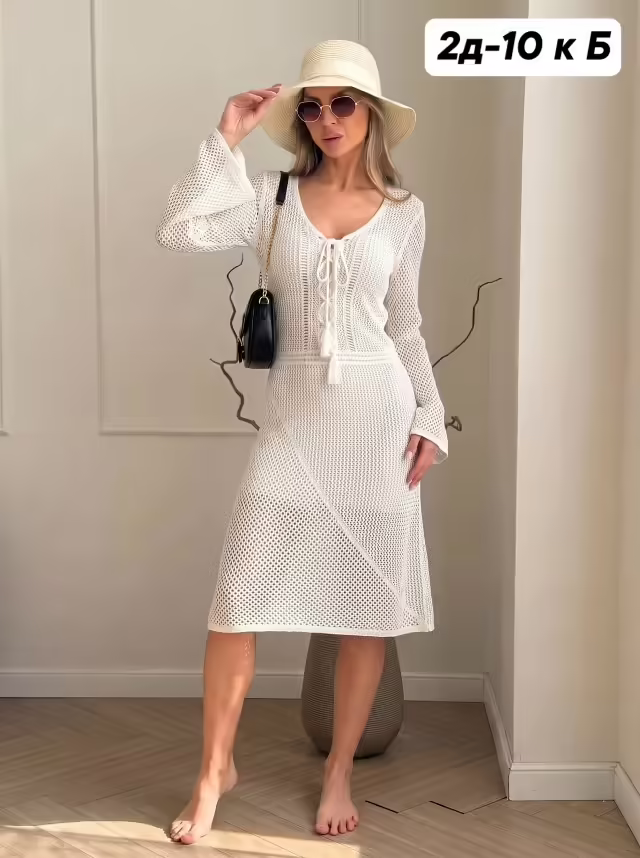 Пляжные хлопковые женские платья