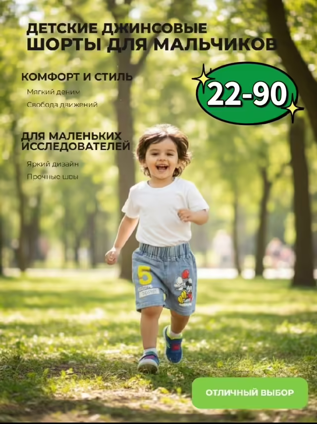Джинсовые детские шорты. фото 2