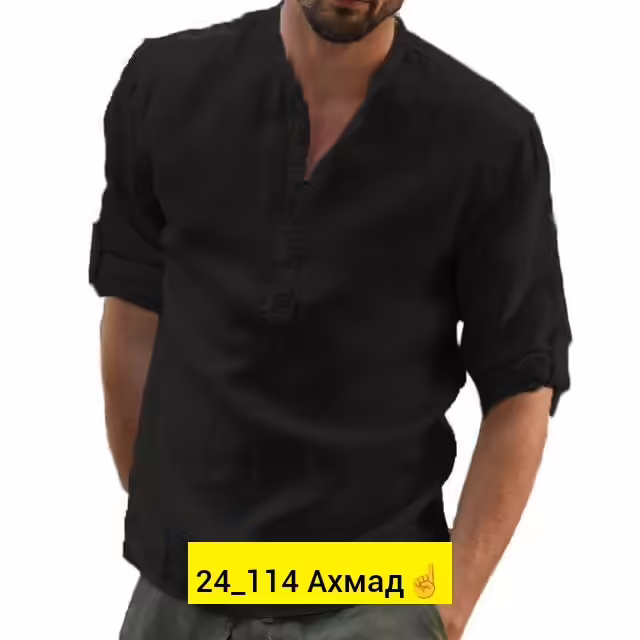 Льняные мужские рубашки