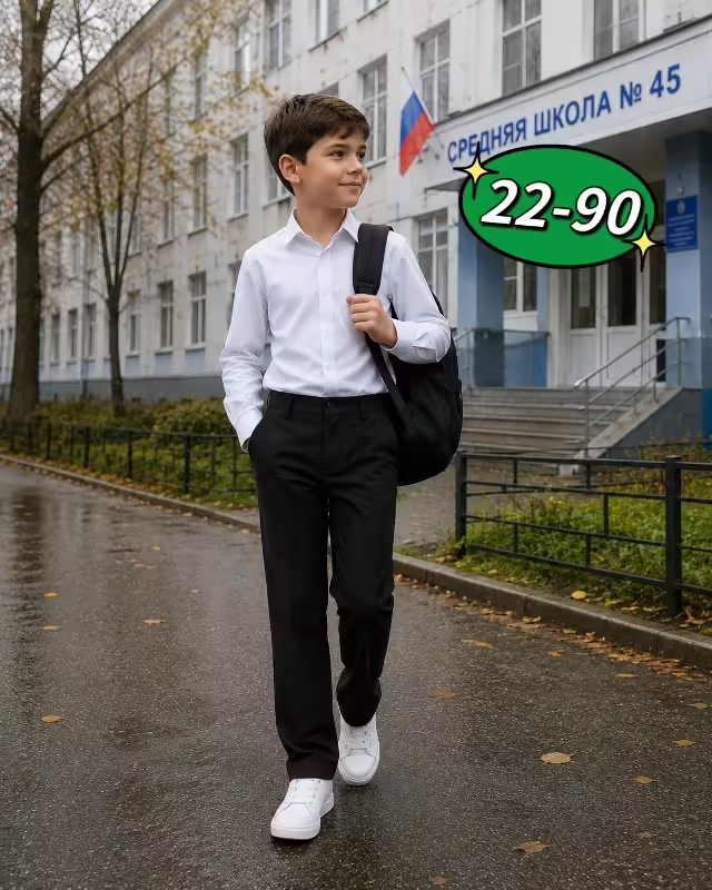 Хлопковые детские брюки