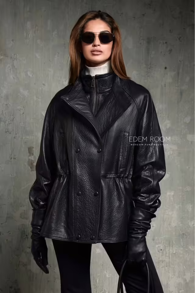 Кожаные женские куртки
