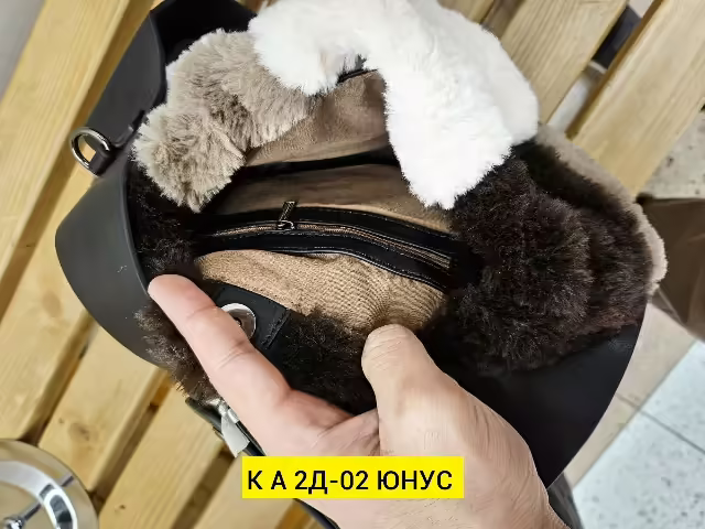 Повседневные женские носки с ремнём с мехом. фото 3
