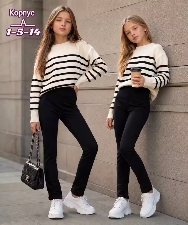 Детские лосины с начёсом