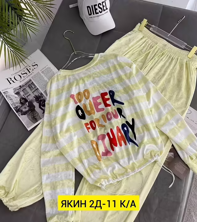 Хлопковые женские костюмы двойки. фото 2