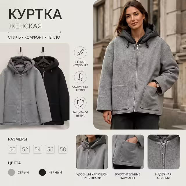 Осенние стильные женские куртки