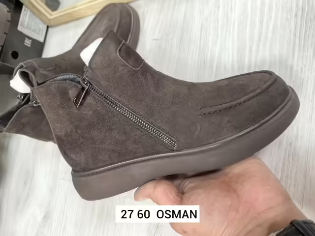 Замшевые женские ботинки