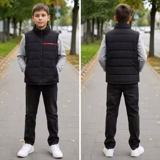 Подростковые детские жилетки. фото 3