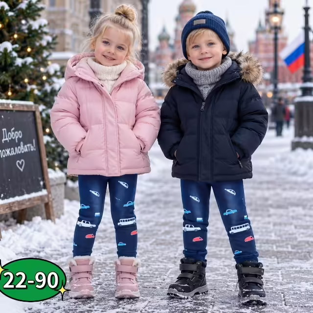 Хлопковые детские лосины