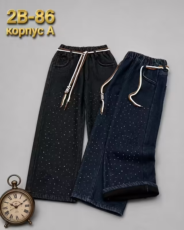 Хлопковые детские джинсы