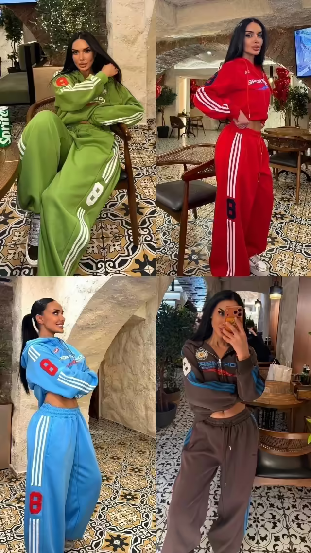 Трендовые яркие женские костюмы