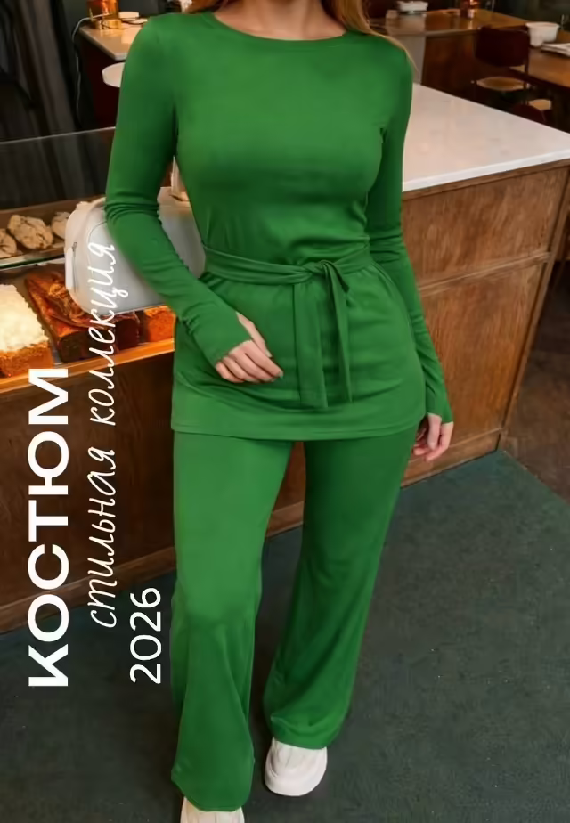 Женские костюмы с поясом