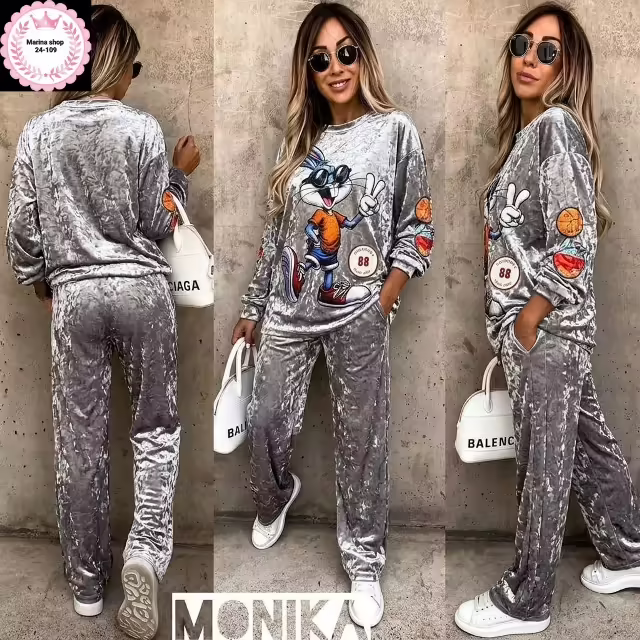 Велюровые женские костюмы