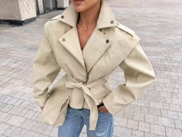 Кожаные женские куртки