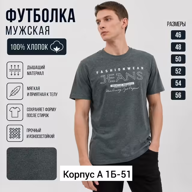 Хлопковые мужские футболки. фото 3