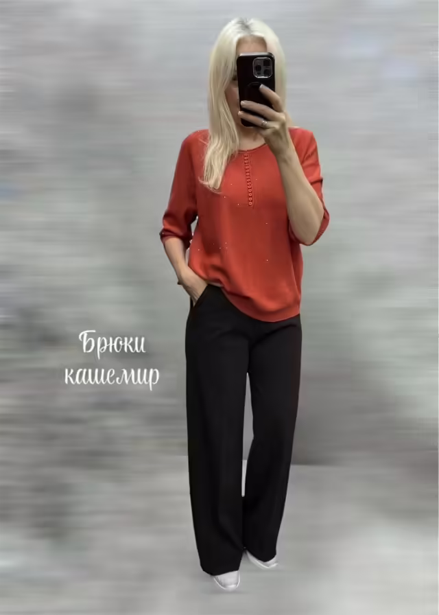 Демисезонные кашемировые женские брюки