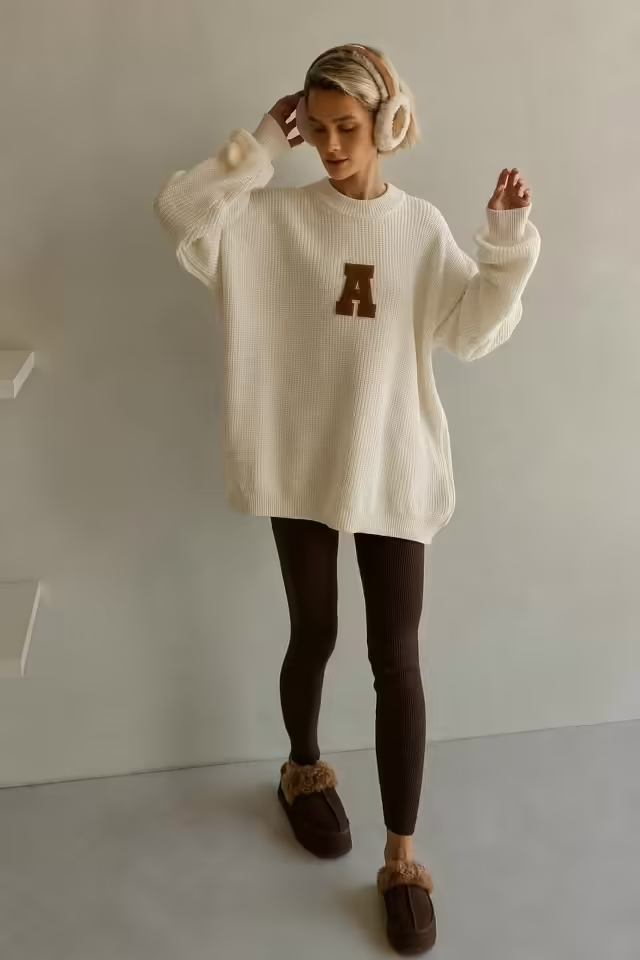Идеальные свободные вязаные женские костюмы. фото 2