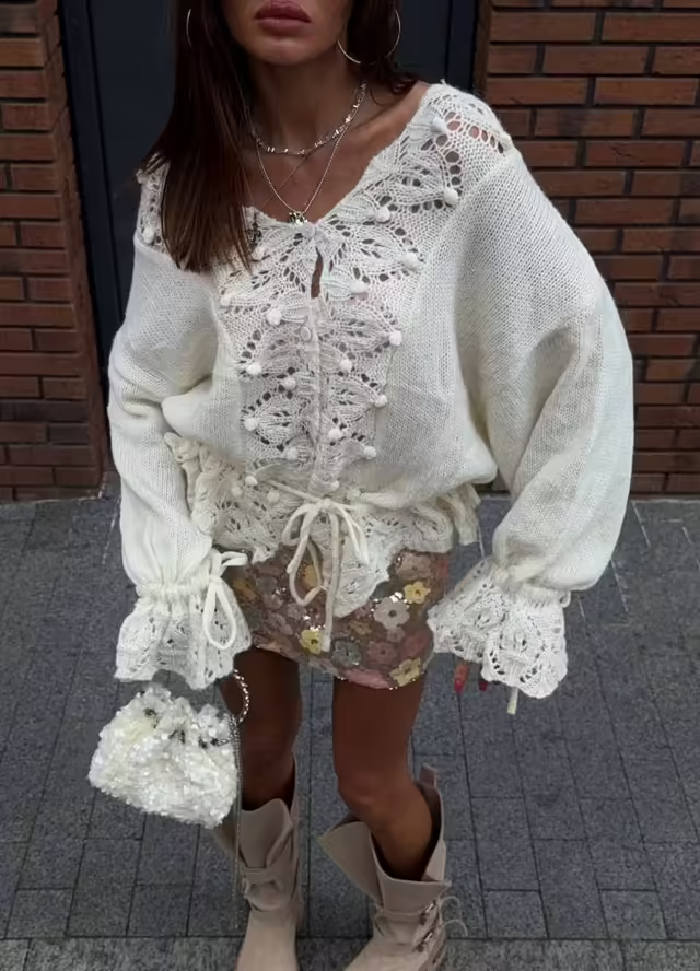 Идеальные ажурные женские кардиганы