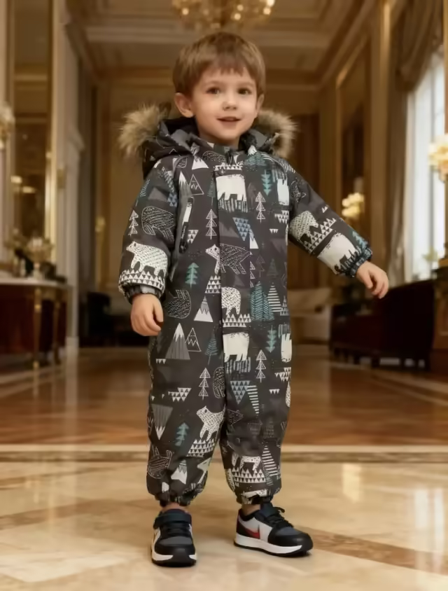 Зимние детские комбинезоны