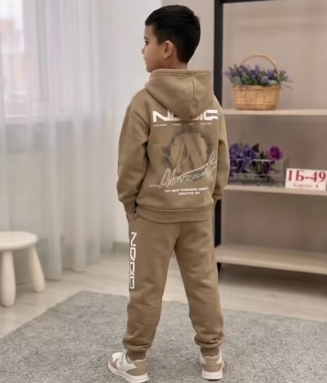 Хлопковые тёплые детские костюмы