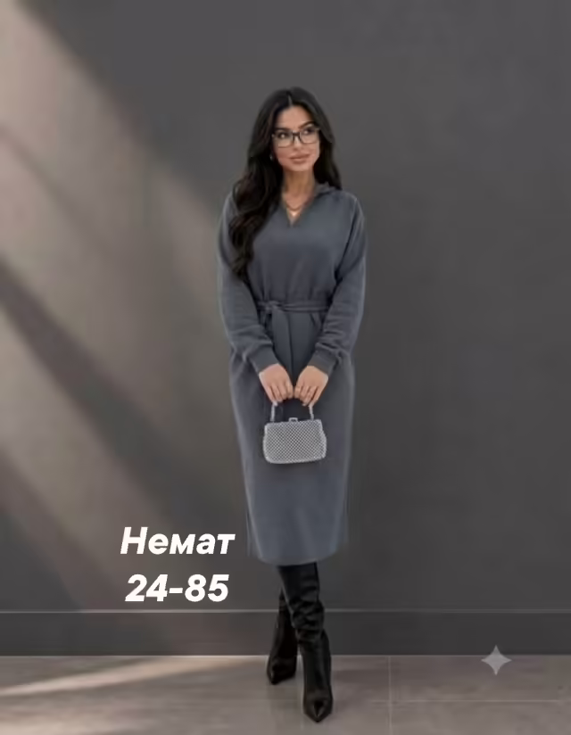 Идеальные приятные мягкие стильные женские платья на флисе на каждый день. фото 3