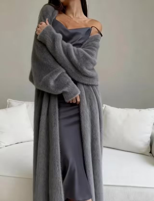 Женские кардиганы с мехом